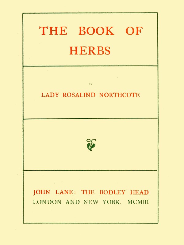 The Book of Herbs cover