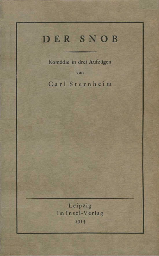 Der Snob cover