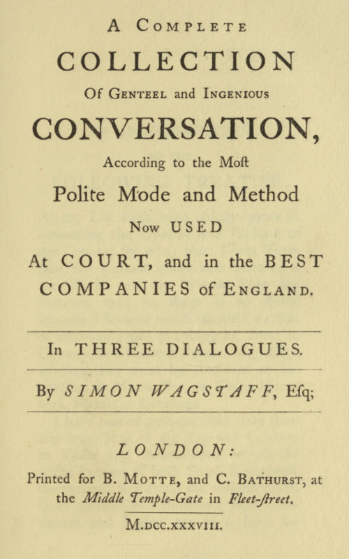 Polite Conversation in Three Dialogues cover