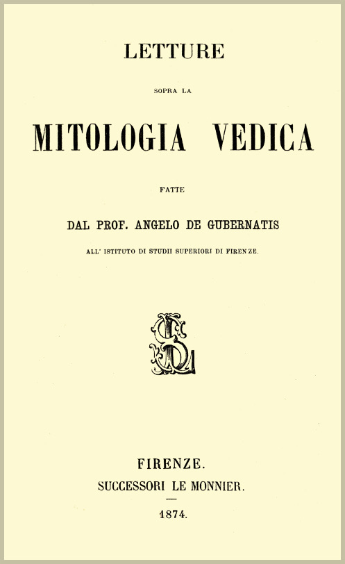 Letture sopra la mitologia vedica cover