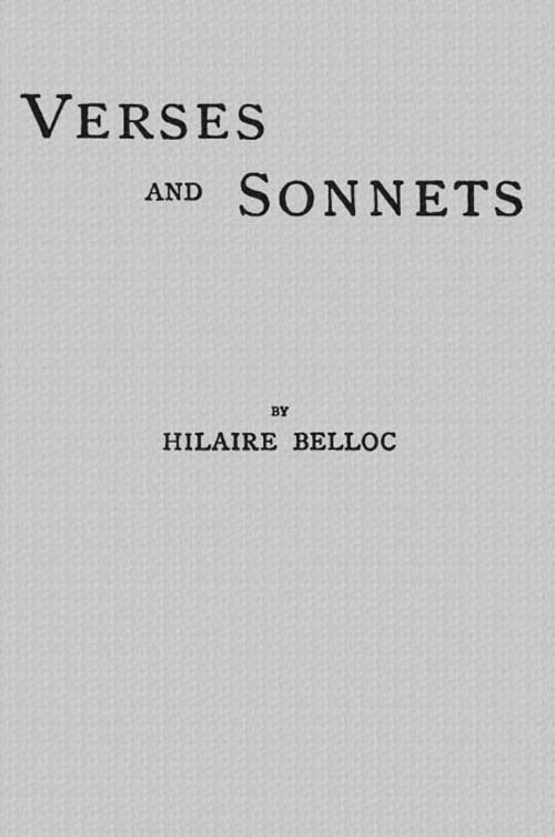 Verses and Sonnets cover