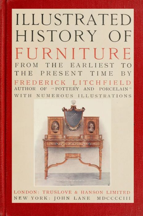 Illustrated History of Furniture, fifth ed. / From the Earliest to the Present Time cover