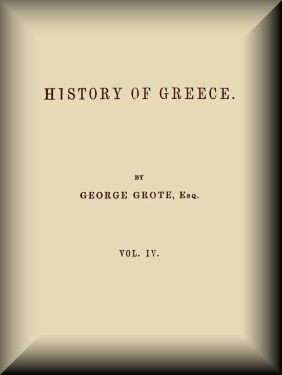 History of Greece, Volume 04 (of 12) cover