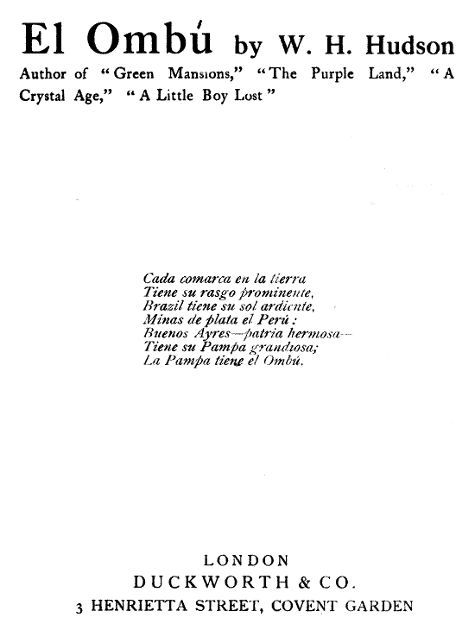 El Ombú cover