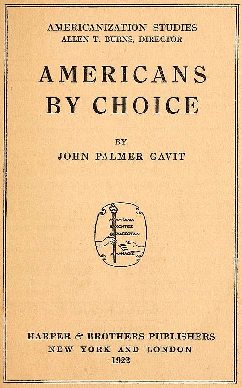 Americans by Choice cover