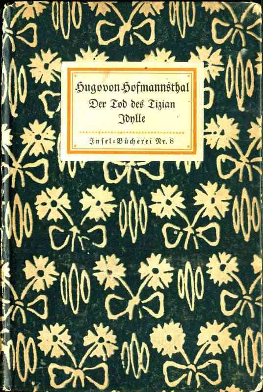 Der Tod des Tizian. Idylle. Zwei Dichtungen cover