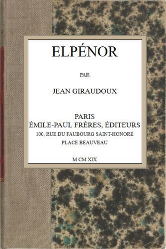 Elpénor cover