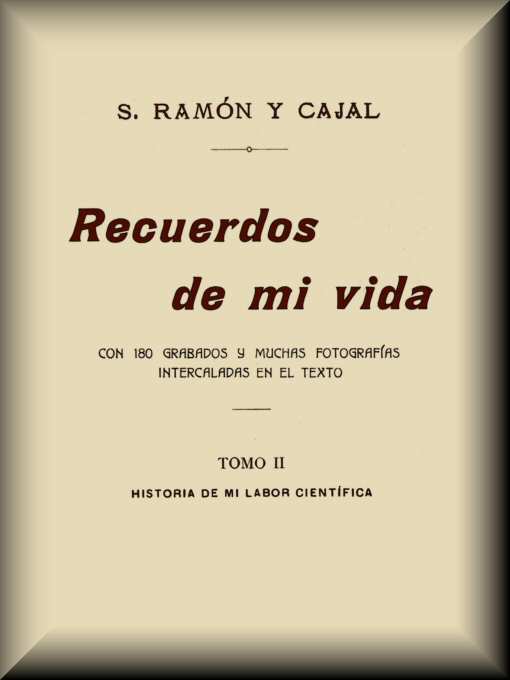 Recuerdos de mi vida (tomo 2 de 2) cover