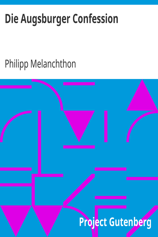 Die Augsburger Confession cover