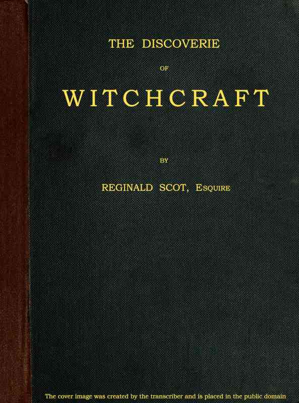 The Discoverie of Witchcraft cover