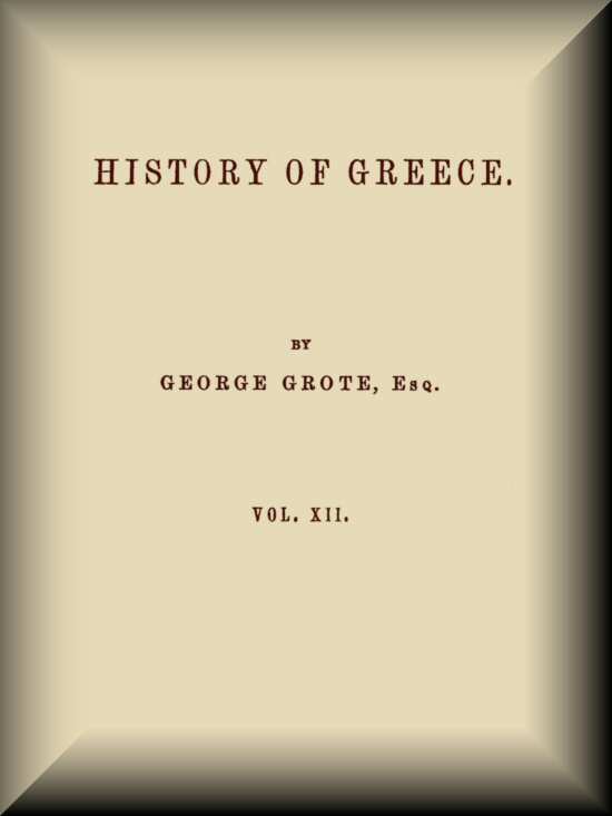 History of Greece, Volume 12 (of 12) cover