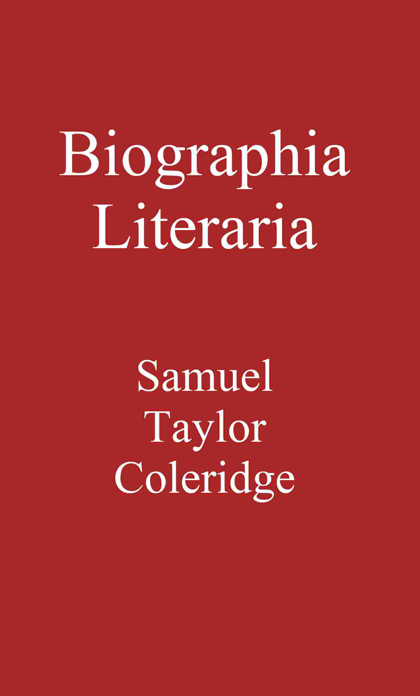 Biographia Literaria cover