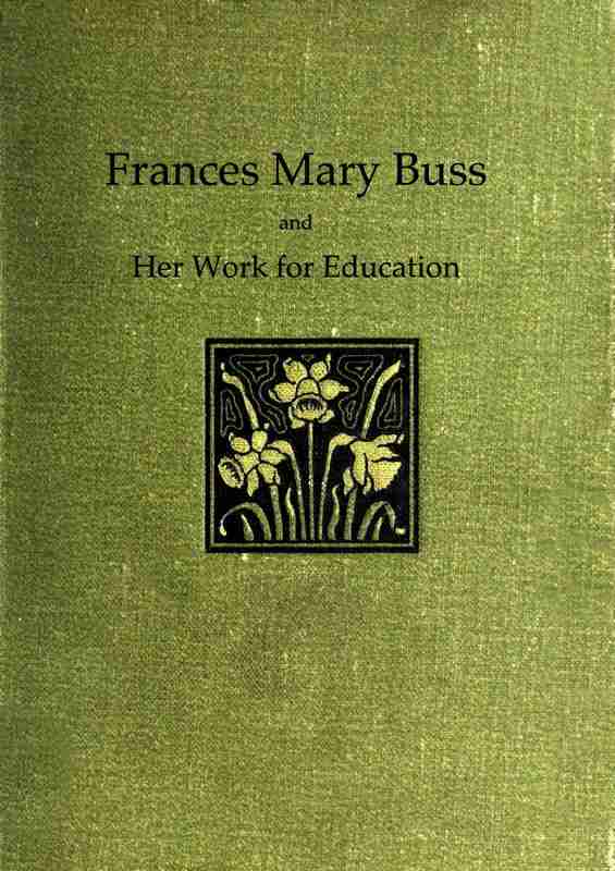 Frances Mary Buss and her work for education cover