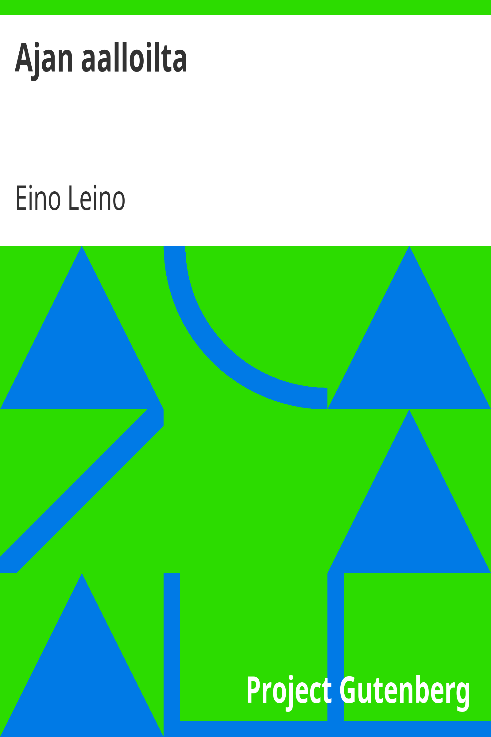 Ajan aalloilta cover