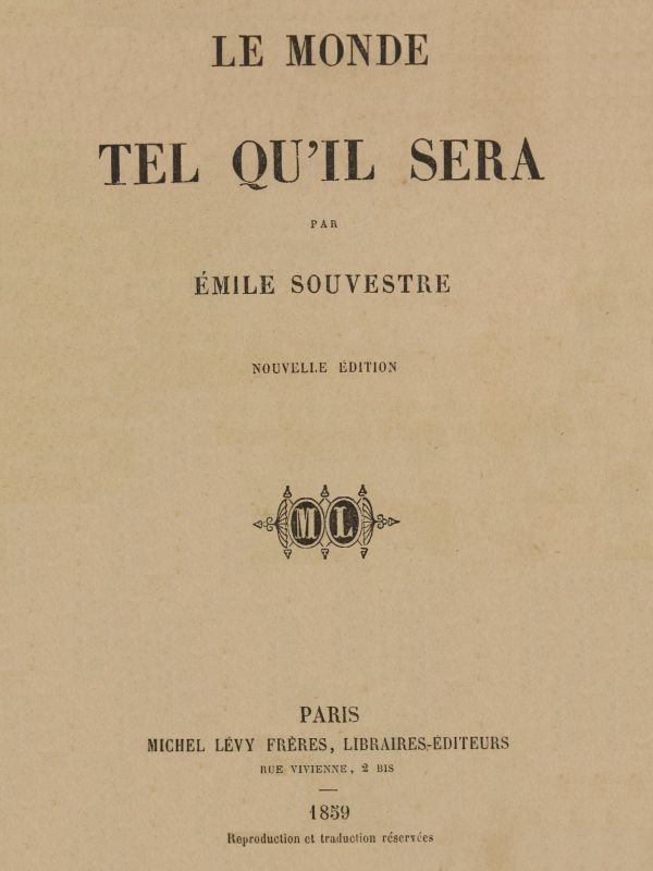 Le monde tel qu'il sera cover
