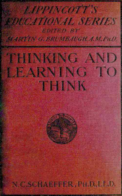 Thinking and learning to think cover