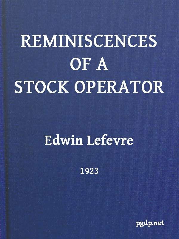 Reminiscences of a Stock Operator cover