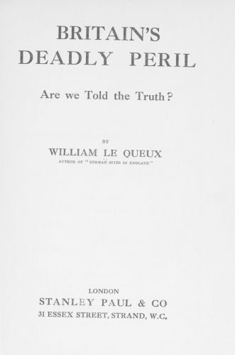 Britain's Deadly Peril: Are We Told the Truth? cover
