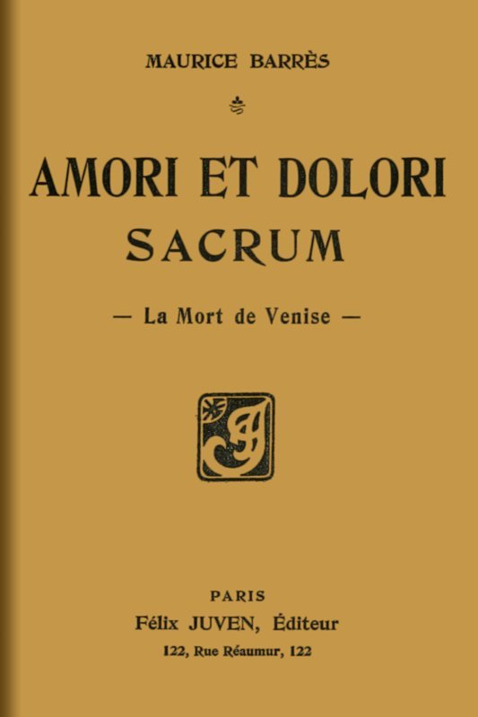 Amori et dolori sacrum: La mort de Venise cover
