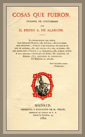 Cosas que fueron: Cuadros de costumbres cover