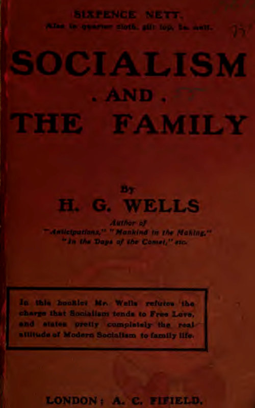 Socialism and the family cover