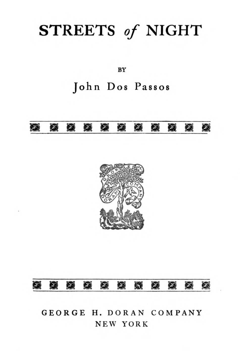 Streets of Night cover