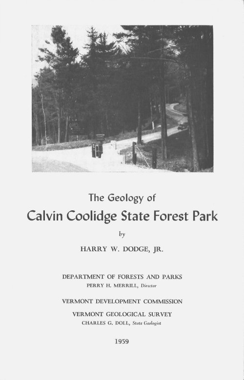 The Geology of Calvin Coolidge State Forest cover