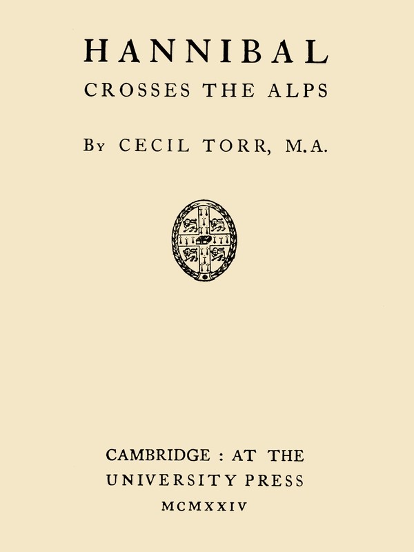 Hannibal Crosses the Alps cover