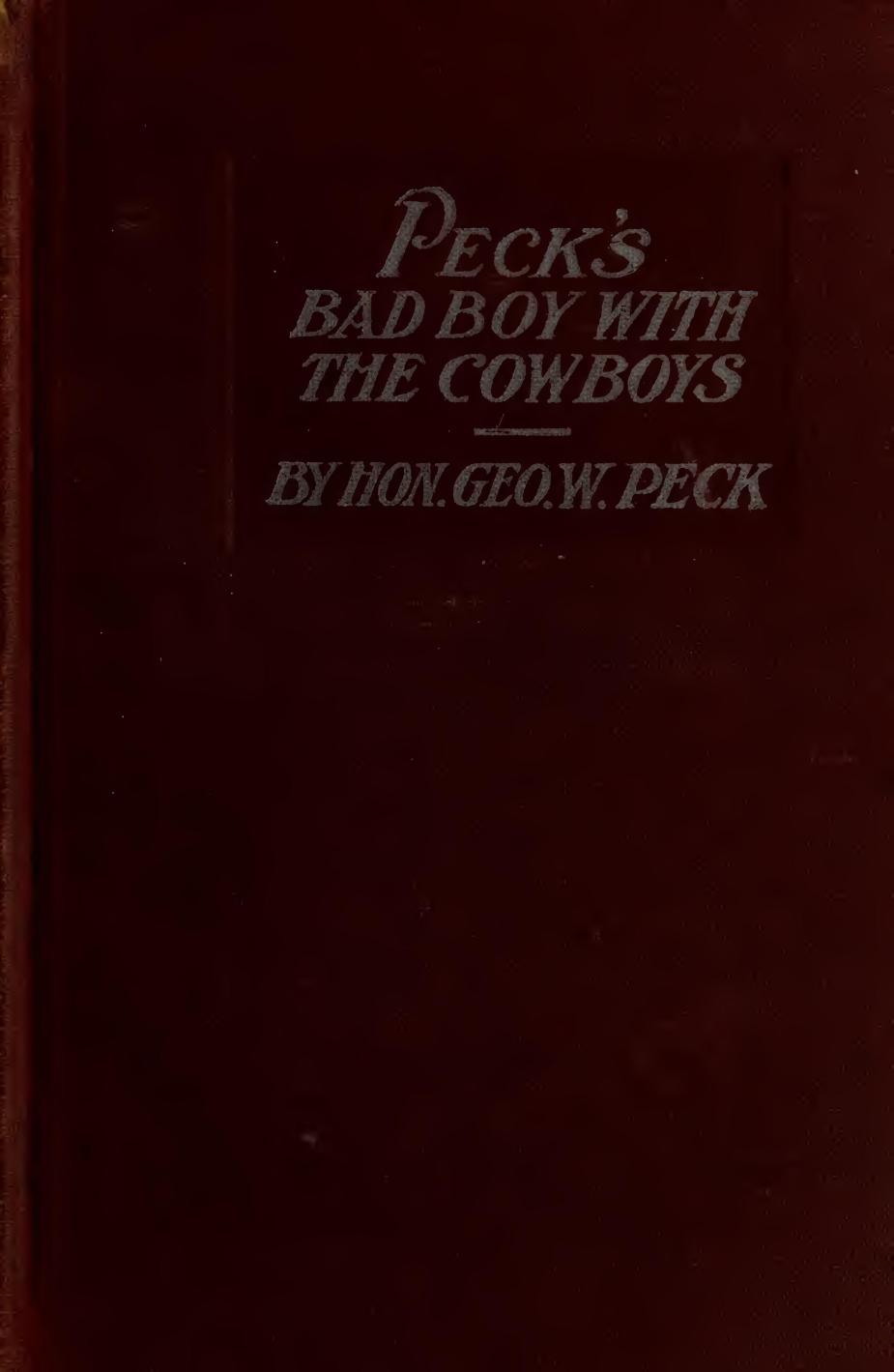 Peck's Bad Boy with the Cowboys cover