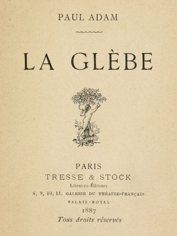 La glèbe cover