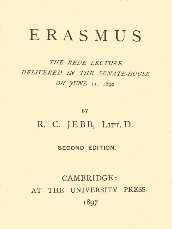 Erasmus cover