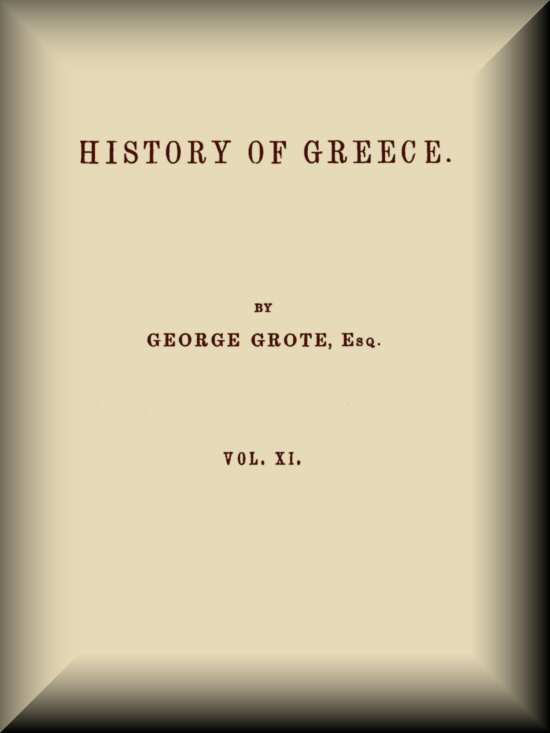 History of Greece, Volume 11 (of 12) cover