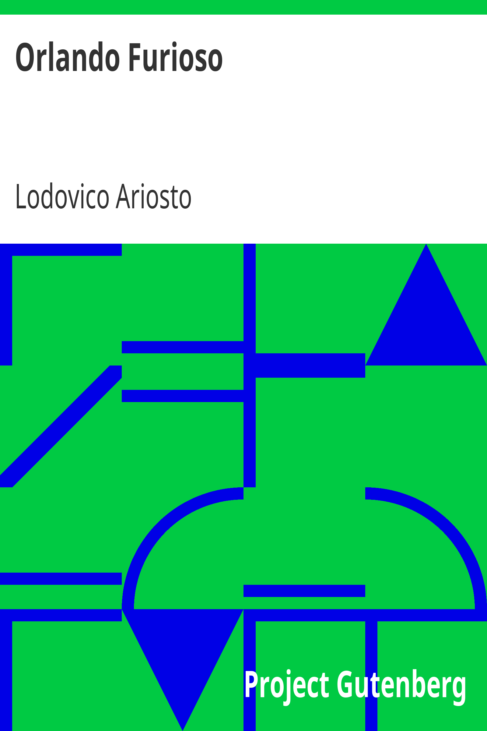 Orlando Furioso cover