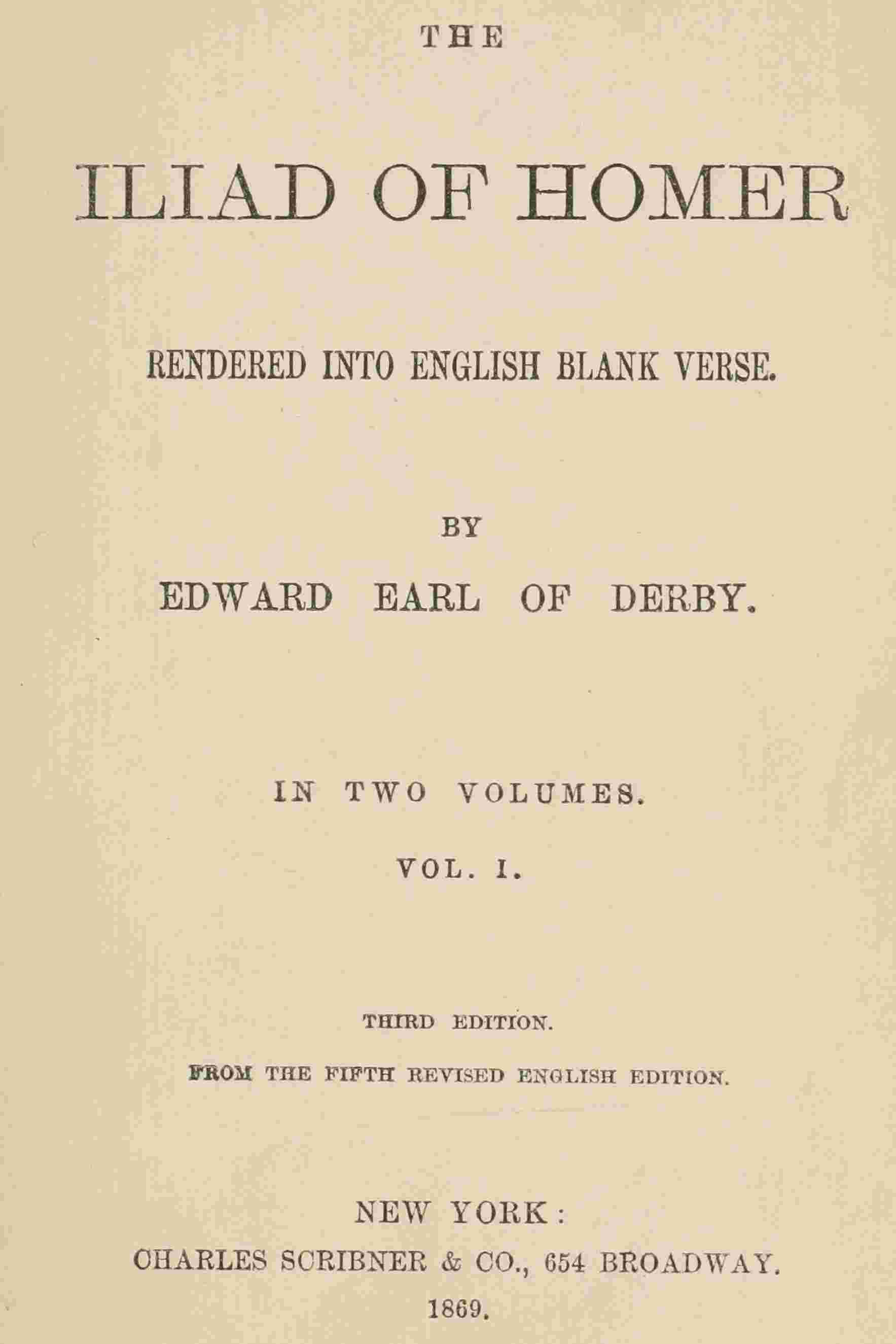 The Iliad cover