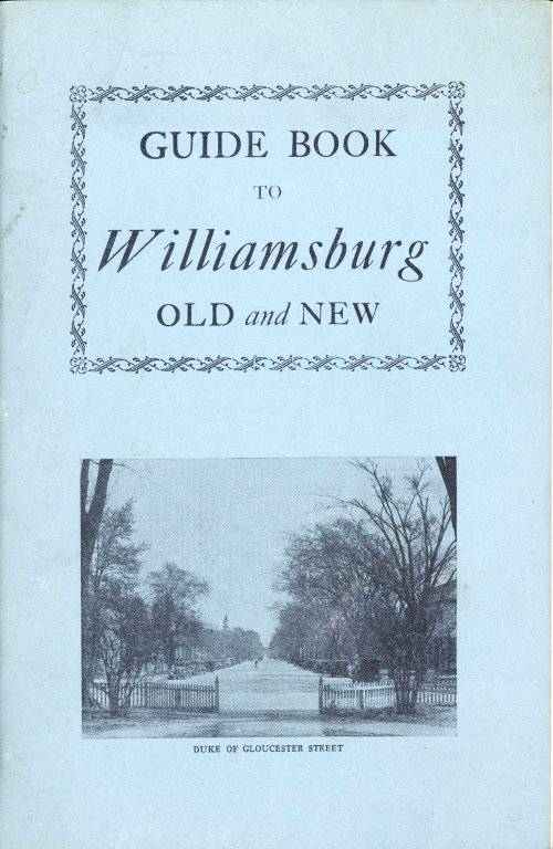 Guide Book to Williamsburg Old and New cover