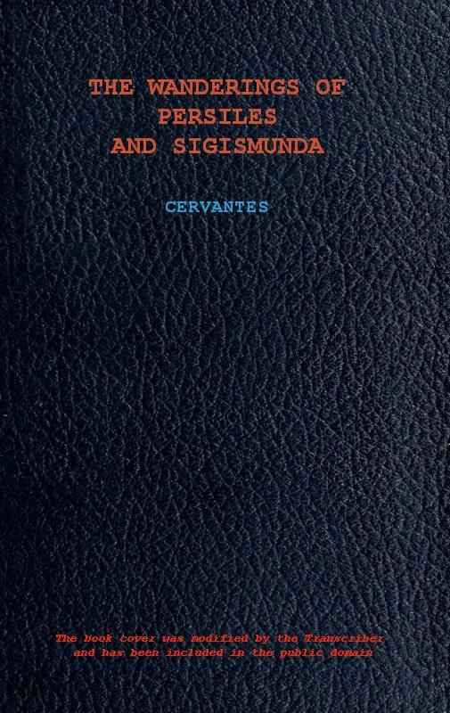 The Wanderings of Persiles and Sigismunda: A Northern Story cover