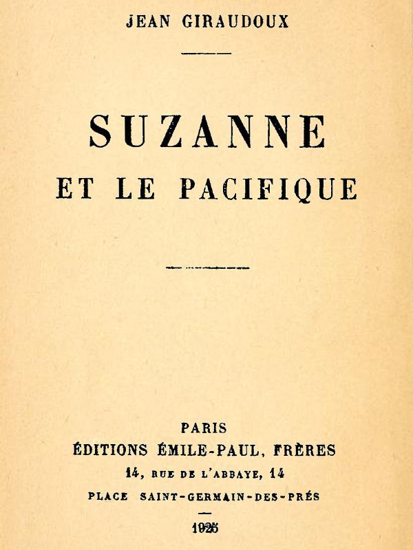 Suzanne et le Pacifique cover