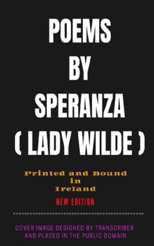 Poems by Speranza cover