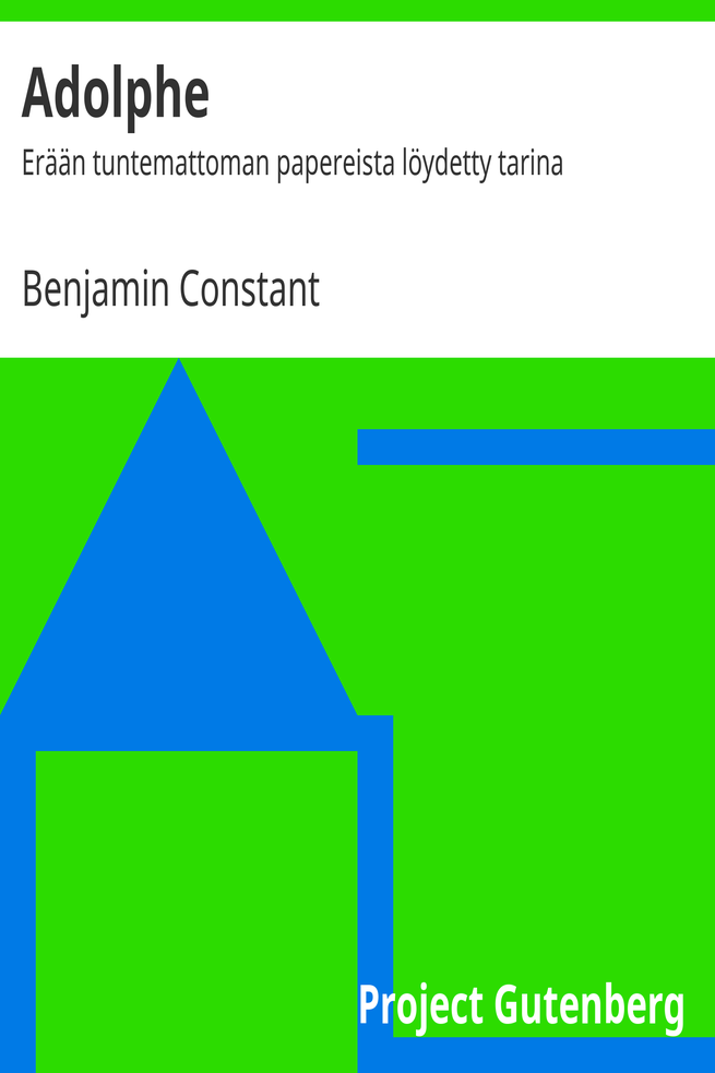 Adolphe cover