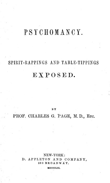 Psychomancy: Spirit-Rappings and Table-Tippings Exposed cover