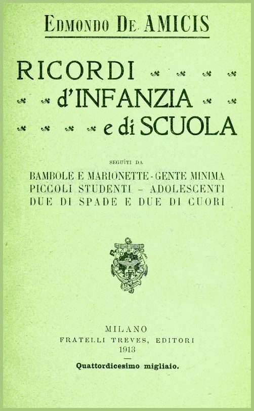 Ricordi d'infanzia e di scuola / seguìti da Bambole e marionette, Gente minima, Piccoli studenti, Adolescenti, Due di spade e due di cuori cover