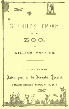 A Child's Dream of the Zoo cover