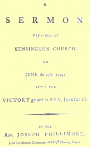 A Sermon Preached at Kensington Church, on June the 29th, 1794 / After the Victory Gained at Sea, June the 1st cover