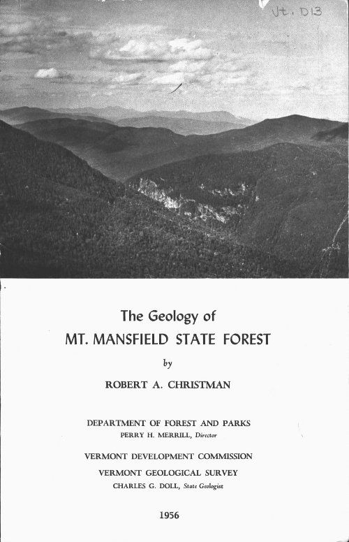 The Geology of Mt. Mansfield State Forest cover