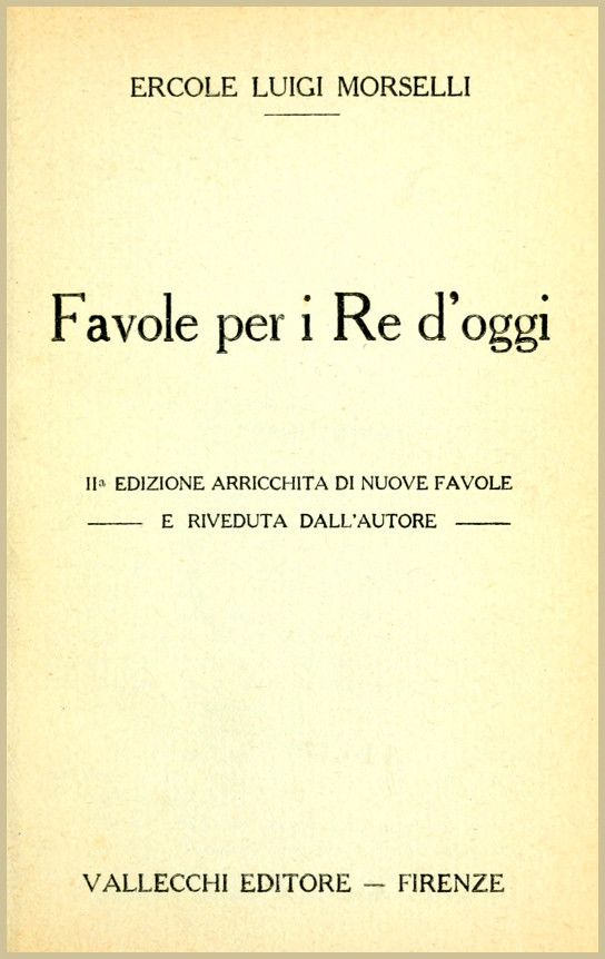 Favole per i Re d'oggi cover