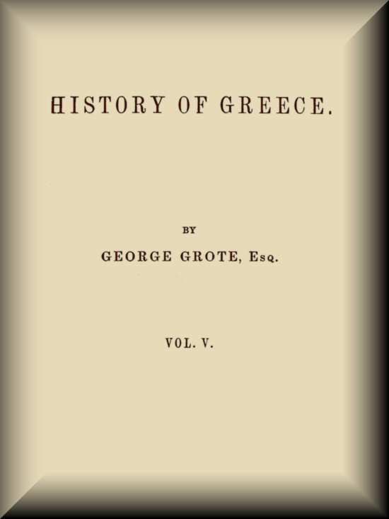 History of Greece, Volume 05 (of 12) cover