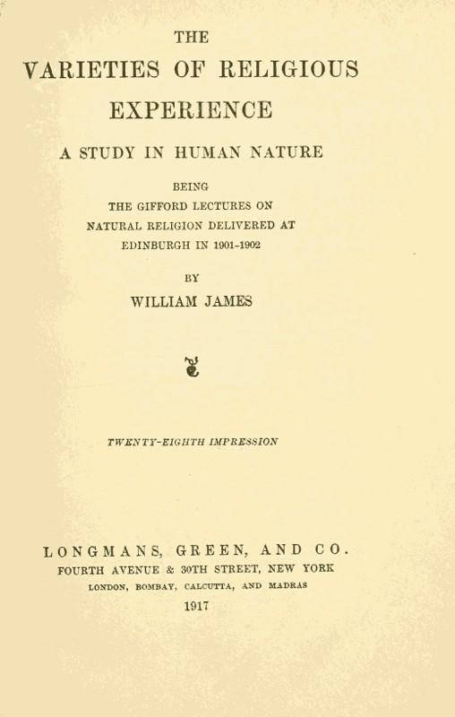The Varieties of Religious Experience: A Study in Human Nature cover