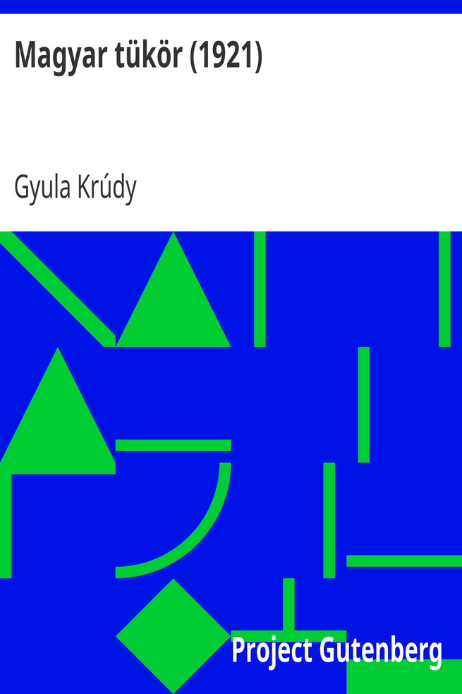Magyar tükör (1921) cover