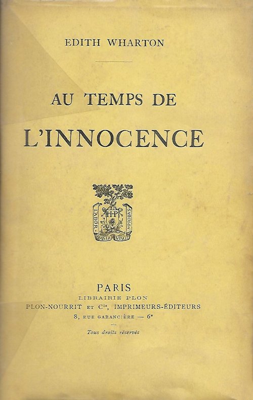 Au temps de l'innocence cover