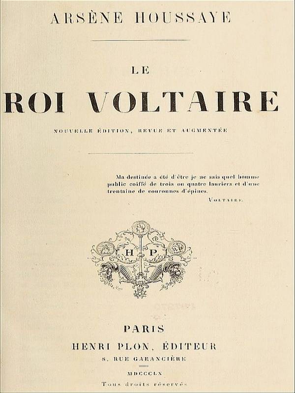 Le roi Voltaire cover